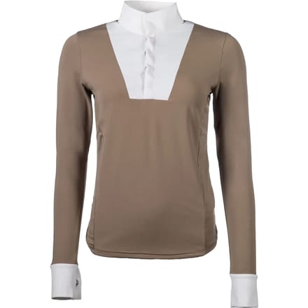 Dames wedstrijdpolo met lange mouwen HKM Virginia