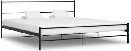 vidaXL - Bedframe - metaal - zwart - 200x200 - cm