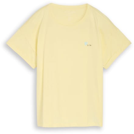 Tom Tailor - T-shirt met borduursel - Maat XL - soft lemon