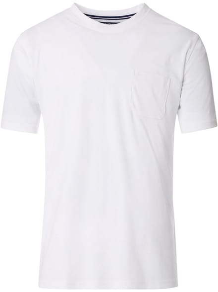 Casa Moda T-shirt Met Borstzak 913699100-000 Wit - XL