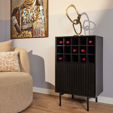 Starfurn - Wijnkast Madison 55 cm - zwart