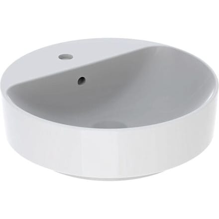 Geberit VariForm Countertop washbasin Ø 45 cm, round, with overflow 500.769.01.2