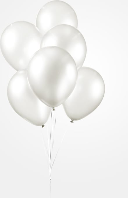 100 Balloons 12″ pearl wit - Thema Feest Party Ballon