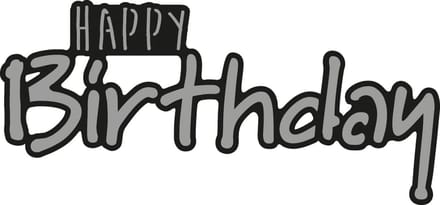 Marianne Design Craftable Mal Happy BIRTHDAY (EN) CR1320
