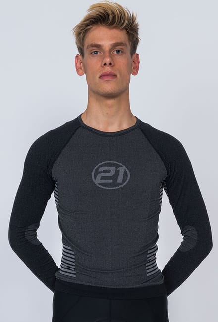 21Virages Zweethemd Lange Mouwen zwart size1 (XS/S)