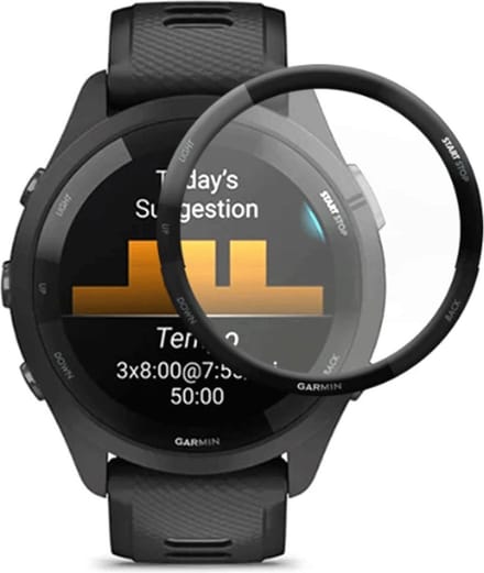 Screenprotector Geschikt Voor Garmin Forerunner 265S - Volledige cover - Hoge kwaliteit screen protector - PMMA - 1 stuks
