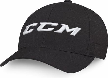 CCM - Team Flexfit Pet - Sportpet - Volwassenen - Zwart - Elastische Pasvorm - Maat S/M