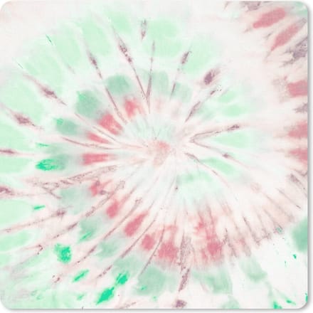 Muismat 20x20 cm - Mousepad Tie dye - Hippie - Groen - Muismatten