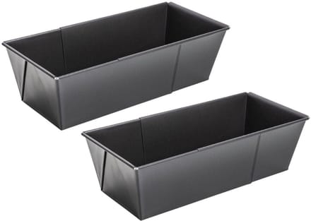 Set van 2 uitschuifbare cakevormen 20 tot 35 cm Zenker Black Metallic
