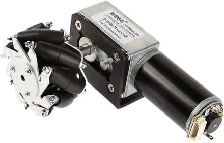 Mecanum Wiel Motor - Encoder Motor - Robot Bouwen - Met 12V Encoder - 65 mm - Metaal