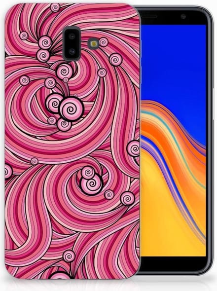 Samsung Galaxy J6 Plus (2018) Hoesje maken Swirl Pink