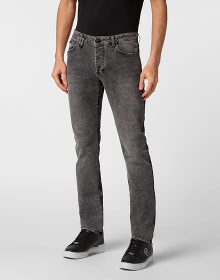 Jeans Recht Model Camouflage