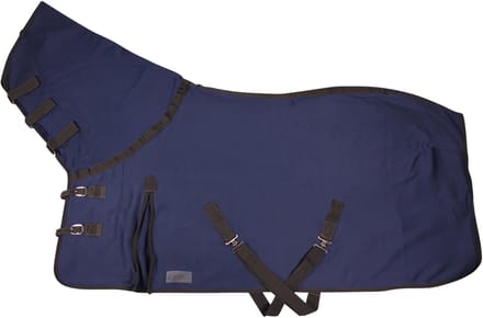 Qhp Zweetdeken Quick Dry Met Hals Donkerblauw - 105/145