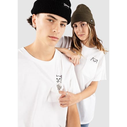 RIPNDIP Lord Nermal Pocket T-Shirt wit