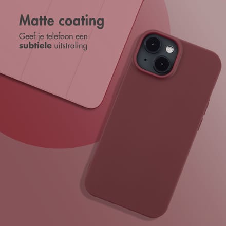 imoshion Hoesje - Geschikt voor Apple iPhone 14 - Color Backcover - Wine Red