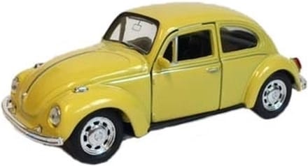 Welly Volkswagen Kever speelgoedauto - geel - metaal en plastic - modelauto