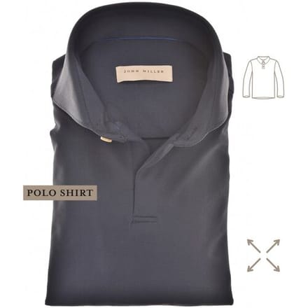 John Miller Polo Hyperstretch Performance V-Neck Donker Blauw / male