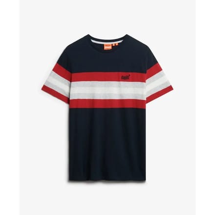 Superdry - Essentials T-shirt met strepen - Heren - T-shirts