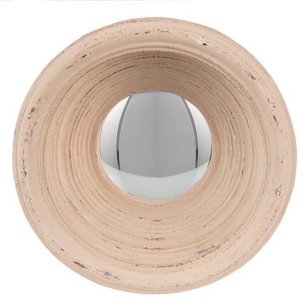 Clayre & Eef Spiegel Ø 19 cm Beige Kunststof