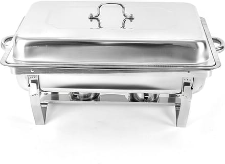 Buffetwarmer - Chafing Dish - Warmhoudbakken - Warmhoudplaat - Zilver