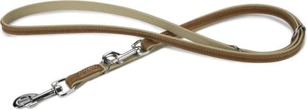 Beeztees leren dressuurlijn Comfort. Bruin. 200 cm x 18 mm.