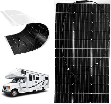 Flexibel Zonnepaneel - Draagbaar Paneel - Energie Opwekken - Hoge Efficiëntie - 150W/200W - Zwart
