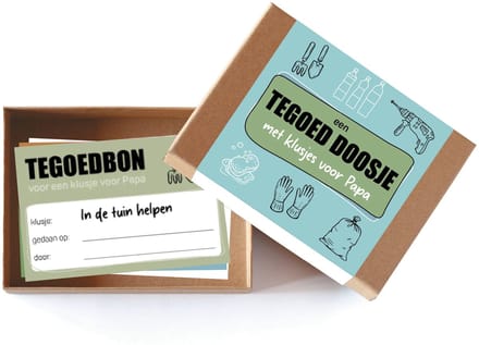 Give X - Kadodoosje - Tegoeddoosje - Papa - Klusjes voor Papa - Vaderdag