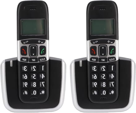 Draadloze Telefoon - Vaste Telefoon - Thuis Bellen - Automatisch Oproepblokkering - 2 Handsets - Wit