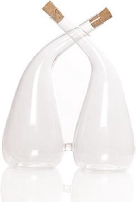 Cosy @ Home Duofles Glas Met Kurk Glas 12,1xh13cm
