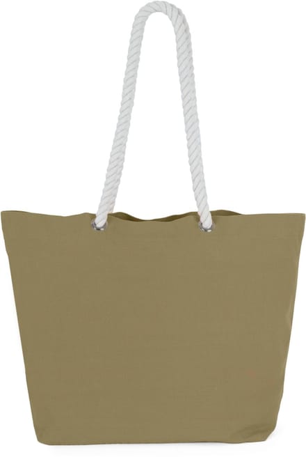 Kimood Totebag in marinestijl KI3209 - Washed Lichen Green - One size