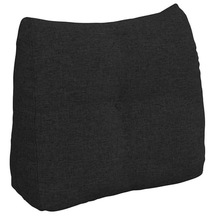 vidaXL - Rugkussen - Zwart - 60 - x - 24 - x - 50 - cm - Stof