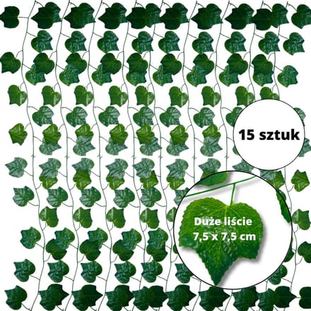 Inspiruj - Siergirlande - 235 cm - 15 stuks - Synthetische Klimop