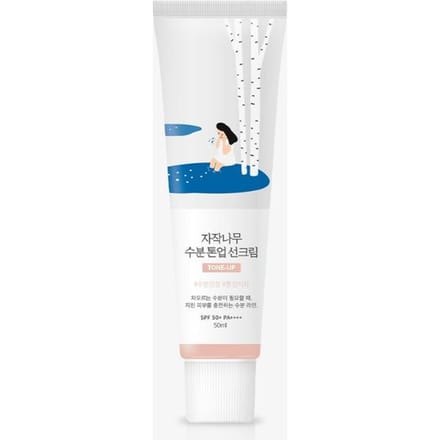 ROUND LAB Berkensap Hydraterende Tone-Up Zonnebrandcrème 50ml white