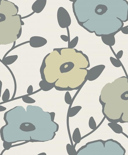 Oslo | Scandinavische bloemen | vliesbehang 0,53x10m