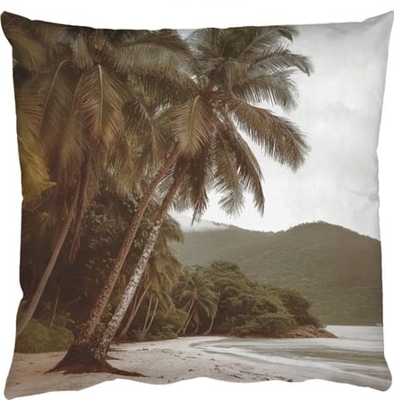Sierkussens - Kussentjes Woonkamer - 45x45 cm - Eiland - Palmboom - Zee