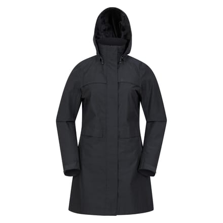 Mountain Warehouse Dames/Dames Cloudburst Textured Waterdichte Jas (Zwart)
