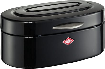 WESCO Single Elly Broodtrommel | 8,5 Liter | Metaal - Zwart | Broodbewaardoos