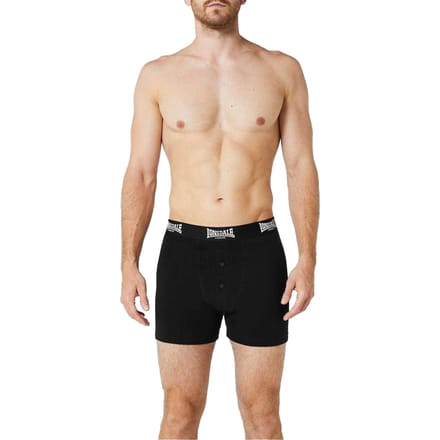 Lonsdale Boxershorts voor heren (Set van 2) (Zwart)
