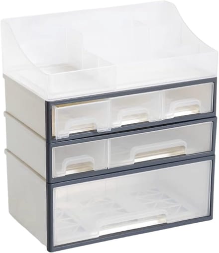 Cosmetische Opbergdoos - Make-up Organizer - Sieraden Opbergen - Stapelbaar Ontwerp - N.v.t. - Wit