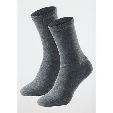 Damessokken, set van 2, zwart - 95/5 35/38