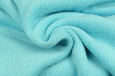 10 meter fleece stof - Aqua blauw - 100% polyester