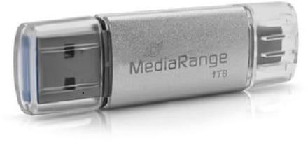 MediaRange MR941-1 USB flash drive 1 TB USB Type-A / USB Type-C 3.2 Gen 1 (3.1 Gen 1) Zilver