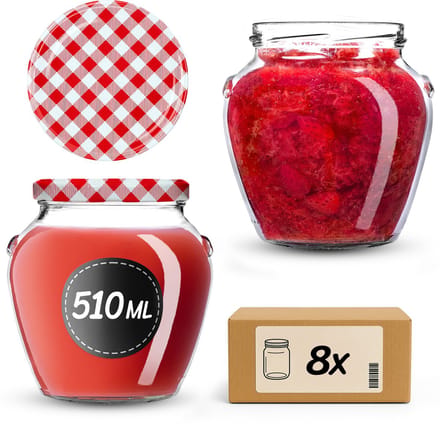 KADAX Amphora Pot 82 mm 510 ml + deksel wz17 Grid