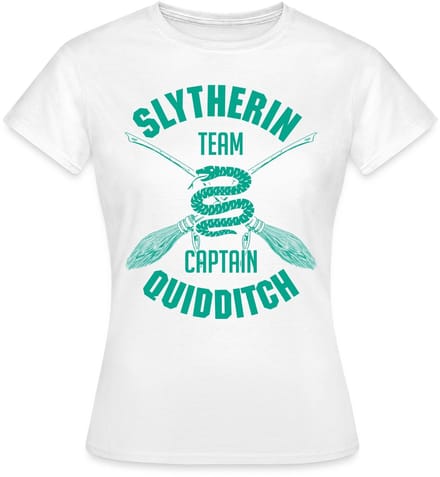 Harry Potter Slytherin Team Captain Quidditch T-Shirt Dames