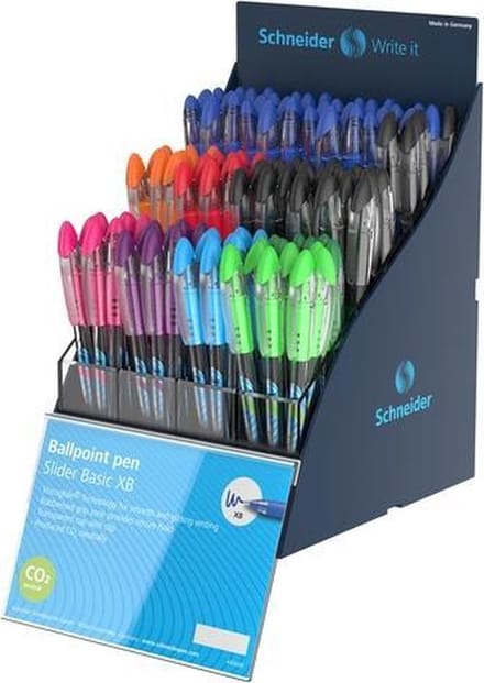 Balpen Schneider Slider Basic XB SIS-display à 120 stuks S-304112