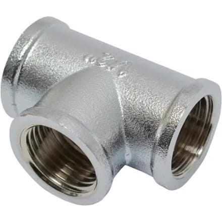 Sanivesk Draad T-stuk Chroom 3/8"f X 3/8"f X 3/8"f