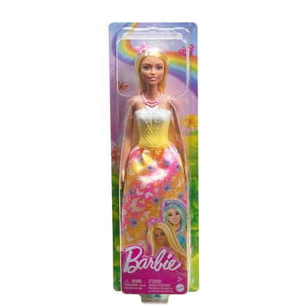 Barbie koninklijke zeemeerminpop - geel, oceaangeïnspireerde tiara