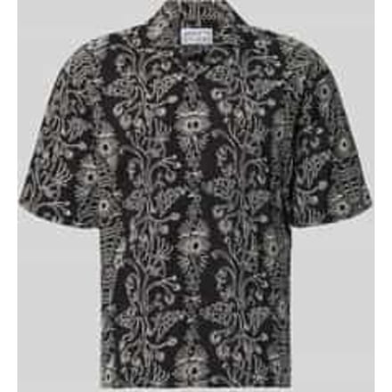 regular fit vrijetijdsoverhemd met all-over bloemenmotief all-over stitching