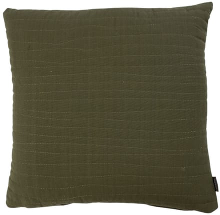 Uneven stitching army green cushion 45 x 45 cm