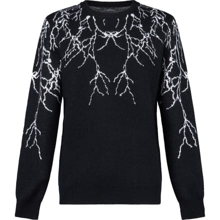 Heren Lightning Jumper Sweater Zwart/wit